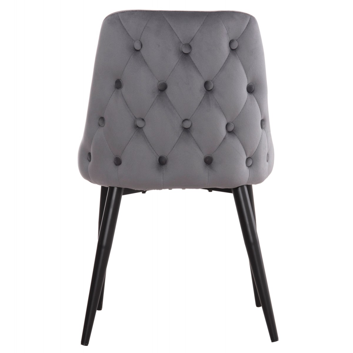 ΚΑΡΕΚΛΑ SERENITY HM8527.11 ΒΕΛΟΥΔΟ ΓΚΡΙ ΜΕ ΜΑΥΡΑ ΜΕΤΑΛΛΙΚΑ ΠΟΔΙΑ 51x54x83,5Υεκ.