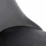 ΚΑΡΕΚΛΑ SERENITY HM8527.11 ΒΕΛΟΥΔΟ ΓΚΡΙ ΜΕ ΜΑΥΡΑ ΜΕΤΑΛΛΙΚΑ ΠΟΔΙΑ 51x54x83,5Υεκ.