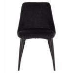 ΚΑΡΕΚΛΑ SERENITY HM8527.14 ΒΕΛΟΥΔΟ ΜΑΥΡΟ ΜΕ ΜΑΥΡΑ ΜΕΤΑΛΛΙΚΑ ΠΟΔΙΑ 51x54x83,5Υεκ.