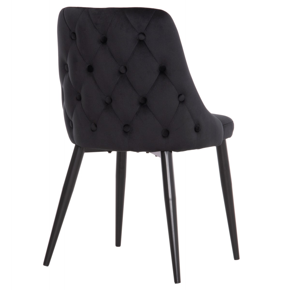 ΚΑΡΕΚΛΑ SERENITY HM8527.14 ΒΕΛΟΥΔΟ ΜΑΥΡΟ ΜΕ ΜΑΥΡΑ ΜΕΤΑΛΛΙΚΑ ΠΟΔΙΑ 51x54x83,5Υεκ.