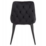 ΚΑΡΕΚΛΑ SERENITY HM8527.14 ΒΕΛΟΥΔΟ ΜΑΥΡΟ ΜΕ ΜΑΥΡΑ ΜΕΤΑΛΛΙΚΑ ΠΟΔΙΑ 51x54x83,5Υεκ.