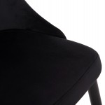 ΚΑΡΕΚΛΑ SERENITY HM8527.14 ΒΕΛΟΥΔΟ ΜΑΥΡΟ ΜΕ ΜΑΥΡΑ ΜΕΤΑΛΛΙΚΑ ΠΟΔΙΑ 51x54x83,5Υεκ.