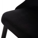 ΚΑΡΕΚΛΑ SERENITY HM8527.14 ΒΕΛΟΥΔΟ ΜΑΥΡΟ ΜΕ ΜΑΥΡΑ ΜΕΤΑΛΛΙΚΑ ΠΟΔΙΑ 51x54x83,5Υεκ.