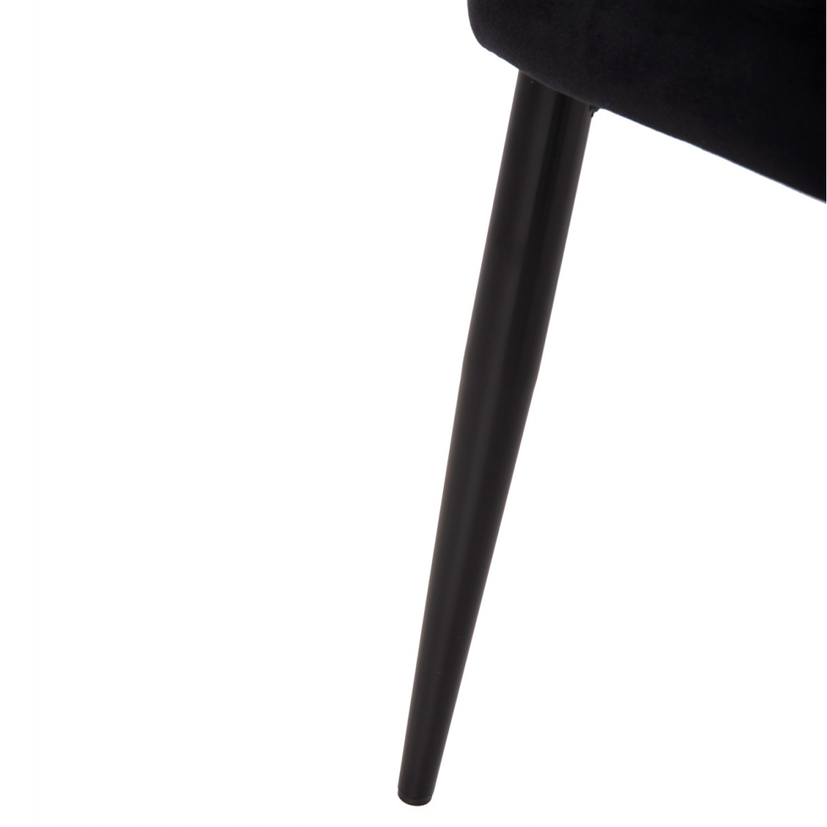 ΚΑΡΕΚΛΑ SERENITY HM8527.14 ΒΕΛΟΥΔΟ ΜΑΥΡΟ ΜΕ ΜΑΥΡΑ ΜΕΤΑΛΛΙΚΑ ΠΟΔΙΑ 51x54x83,5Υεκ.