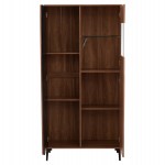 ΒΙΤΡΙΝΑ ΣΕΙΡΑ HARRY HM18011.01 ΜΕΛΑΜΙΝΗ ΦΥΣΙΚΟ ΞΥΛΟΥ-ΜΑΥΡΟ 90x40x185Υεκ.