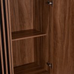 ΒΙΤΡΙΝΑ ΣΕΙΡΑ HARRY HM18011.01 ΜΕΛΑΜΙΝΗ ΦΥΣΙΚΟ ΞΥΛΟΥ-ΜΑΥΡΟ 90x40x185Υεκ.