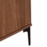 ΒΙΤΡΙΝΑ ΣΕΙΡΑ HARRY HM18011.01 ΜΕΛΑΜΙΝΗ ΦΥΣΙΚΟ ΞΥΛΟΥ-ΜΑΥΡΟ 90x40x185Υεκ.