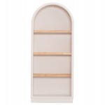 ΡΑΦΙΕΡΑ ΣΕΙΡΑ SANTORINI HM18044 MDF ΥΠΟΛΕΥΚΟ-ΡΑΦΙΑ ΞΥΛΟ ΕΛΑΤΟΥ ΦΥΣΙΚΟ 80x38x188,5Υεκ.