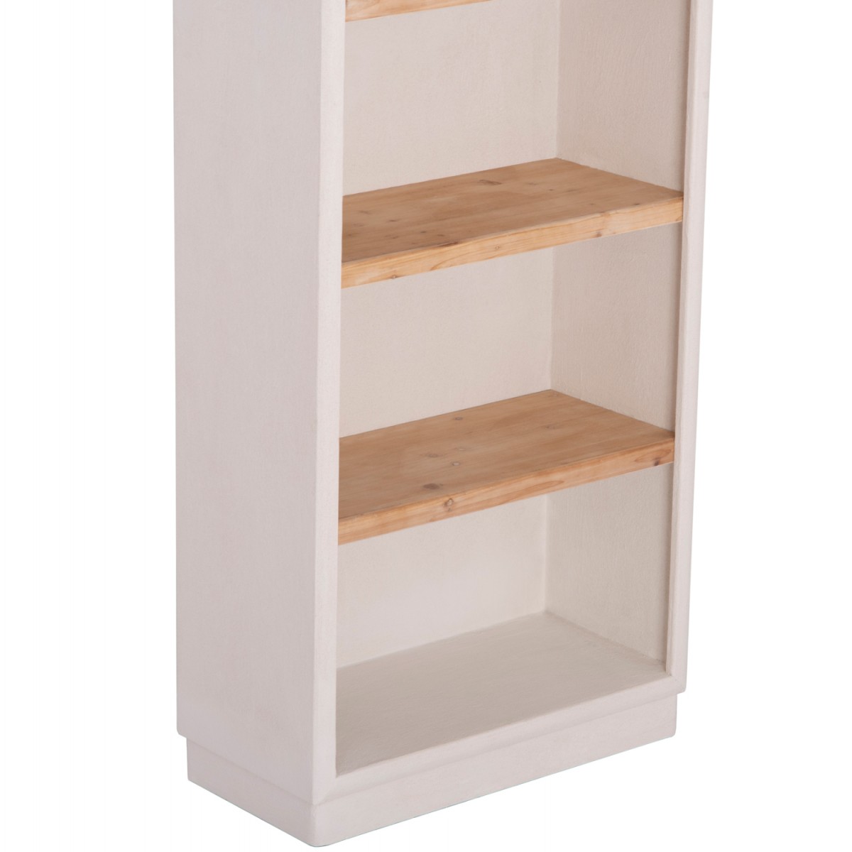 ΡΑΦΙΕΡΑ ΣΕΙΡΑ SANTORINI HM18044 MDF ΥΠΟΛΕΥΚΟ-ΡΑΦΙΑ ΞΥΛΟ ΕΛΑΤΟΥ ΦΥΣΙΚΟ 80x38x188,5Υεκ.