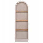 ΡΑΦΙΕΡΑ ΣΕΙΡΑ SANTORINI HM18045 MDF ΥΠΟΛΕΥΚΟ-ΡΑΦΙΑ ΞΥΛΟ ΕΛΑΤΟΥ ΦΥΣΙΚΟ 60x38,5x179Υεκ.