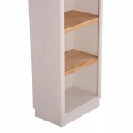 ΡΑΦΙΕΡΑ ΣΕΙΡΑ SANTORINI HM18045 MDF ΥΠΟΛΕΥΚΟ-ΡΑΦΙΑ ΞΥΛΟ ΕΛΑΤΟΥ ΦΥΣΙΚΟ 60x38,5x179Υεκ.