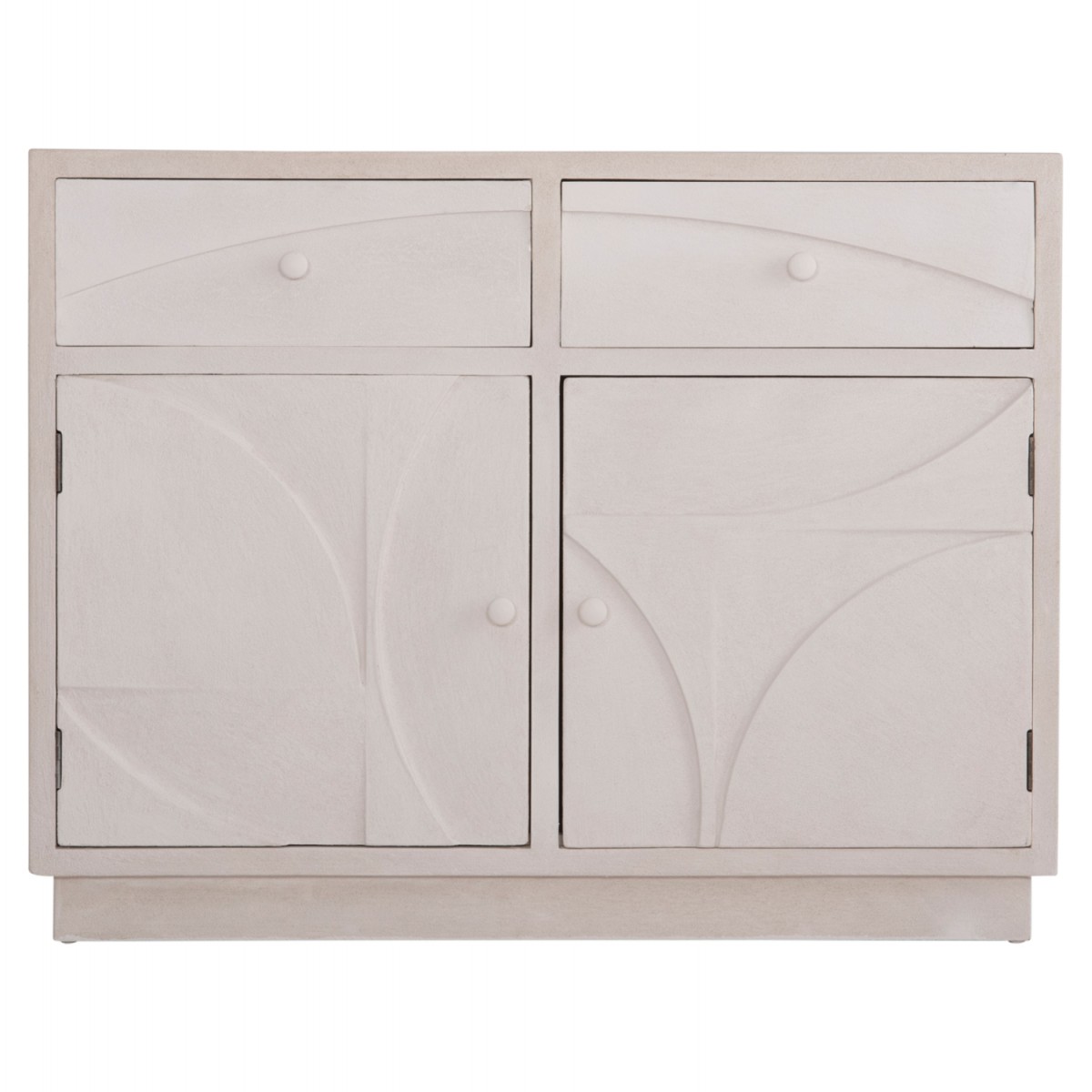 ΜΠΟΥΦΕΣ ΣΕΙΡΑ SANTORINI HM18046 MDF ΣΕ ΥΠΟΛΕΥΚΟ ΧΡΩΜΑ-2 ΣΥΡΤΑΡΙΑ & 2 ΠΟΡΤΕΣ 107x38x82,5Υεκ.