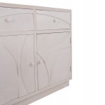 ΜΠΟΥΦΕΣ ΣΕΙΡΑ SANTORINI HM18046 MDF ΣΕ ΥΠΟΛΕΥΚΟ ΧΡΩΜΑ-2 ΣΥΡΤΑΡΙΑ & 2 ΠΟΡΤΕΣ 107x38x82,5Υεκ.