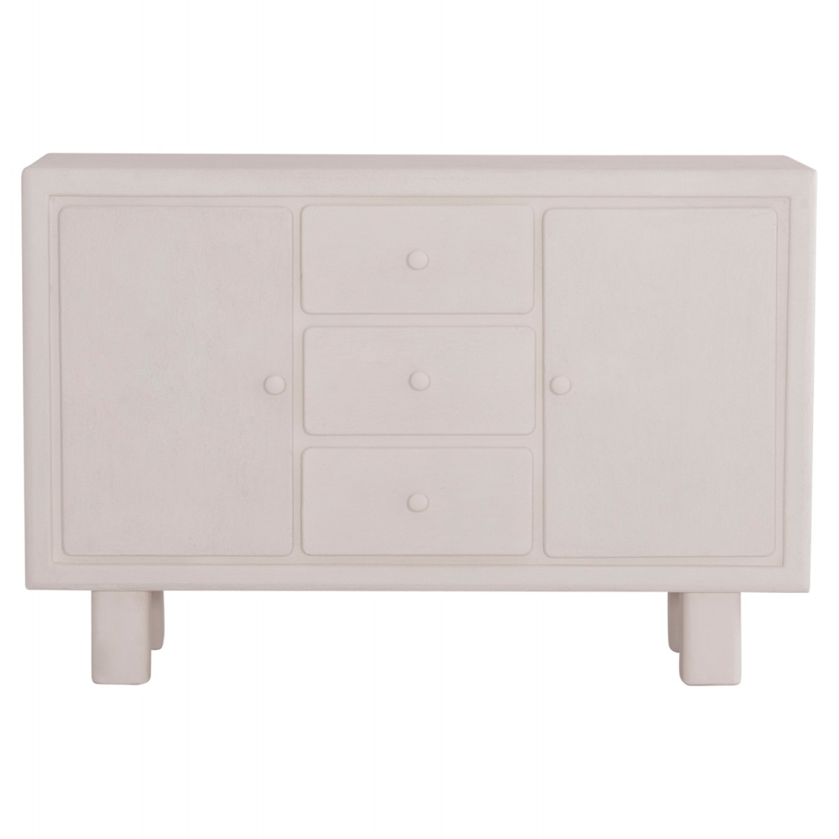 ΜΠΟΥΦΕΣ ΣΕΙΡΑ SANTORINI HM18048 MDF ΣΕ ΥΠΟΛΕΥΚΟ ΧΡΩΜΑ-3 ΣΥΡΤΑΡΙΑ & 2 ΠΟΡΤΕΣ 120x38x80Υεκ.