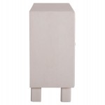 ΜΠΟΥΦΕΣ ΣΕΙΡΑ SANTORINI HM18048 MDF ΣΕ ΥΠΟΛΕΥΚΟ ΧΡΩΜΑ-3 ΣΥΡΤΑΡΙΑ & 2 ΠΟΡΤΕΣ 120x38x80Υεκ.