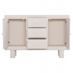 ΜΠΟΥΦΕΣ ΣΕΙΡΑ SANTORINI HM18048 MDF ΣΕ ΥΠΟΛΕΥΚΟ ΧΡΩΜΑ-3 ΣΥΡΤΑΡΙΑ & 2 ΠΟΡΤΕΣ 120x38x80Υεκ.