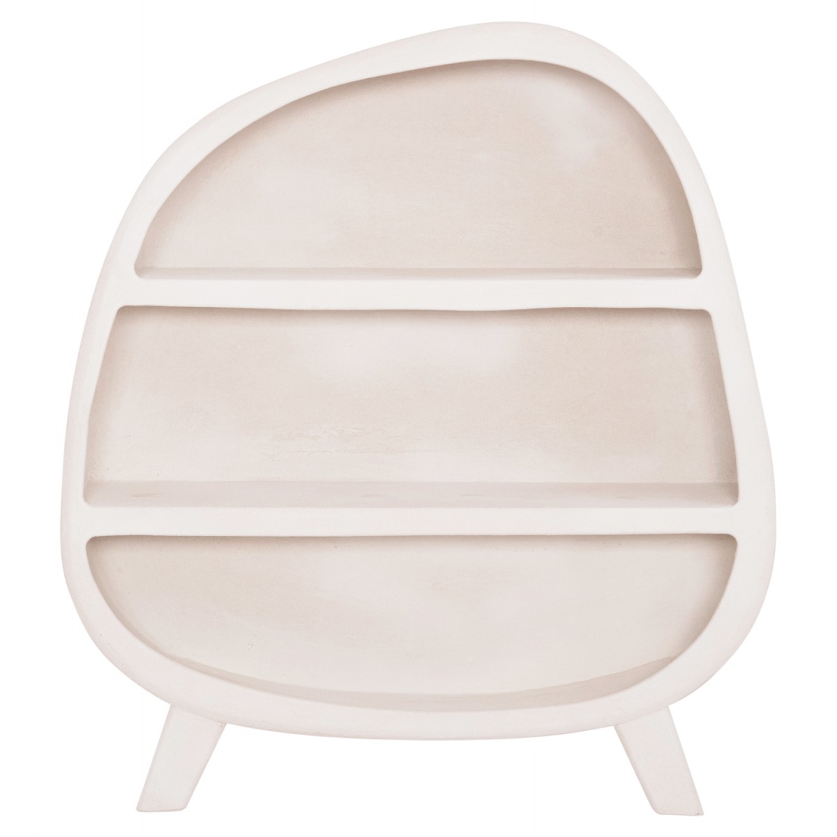 ΡΑΦΙΕΡΑ ΣΕΙΡΑ SANTORINI HM18060.01 MDF ΣΕ ΥΠΟΛΕΥΚΟ ΧΡΩΜΑ 120x38x133Υεκ.