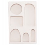 ΡΑΦΙΕΡΑ-ΚΟΜΜΟ ΣΕΙΡΑ SANTORINI HM18059 MDF ΣΕ ΥΠΟΛΕΥΚΟ 80x18x120Υεκ.