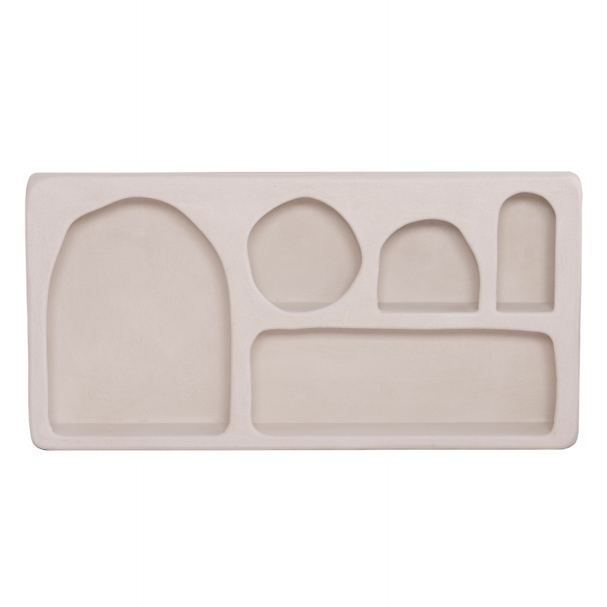 ΡΑΦΙ ΤΟΙΧΟΥ ΣΕΙΡΑ SANTORINI HM18063.01 MDF ΣΕ ΥΠΟΛΕΥΚΟ 120x18x60Υεκ.