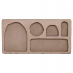 ΡΑΦΙ ΤΟΙΧΟΥ ΣΕΙΡΑ SANTORINI HM18063.02 MDF ΣΕ ΚΑΦΕ 120x18x60Υεκ.