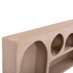 ΡΑΦΙ ΤΟΙΧΟΥ ΣΕΙΡΑ SANTORINI HM18063.02 MDF ΣΕ ΚΑΦΕ 120x18x60Υεκ.