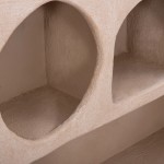 ΡΑΦΙ ΤΟΙΧΟΥ ΣΕΙΡΑ SANTORINI HM18063.02 MDF ΣΕ ΚΑΦΕ 120x18x60Υεκ.