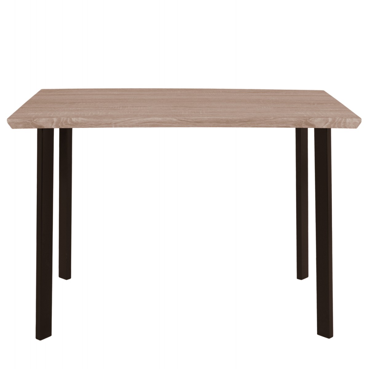 ΤΡΑΠΕΖΙ ΤΡΑΠΕΖΑΡΙΑΣ PALANI 110X70 SONAMA ΜΕ ΜΑΥΡΑ ΠΟΔΙΑ HM8333