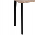 ΤΡΑΠΕΖΙ ΤΡΑΠΕΖΑΡΙΑΣ PALANI 110X70 SONAMA ΜΕ ΜΑΥΡΑ ΠΟΔΙΑ HM8333