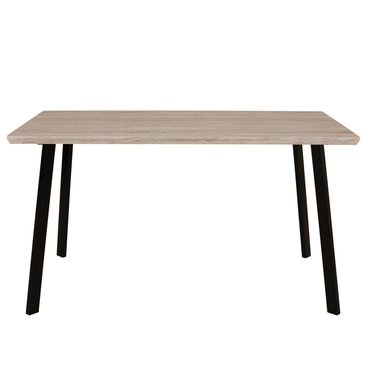 ΤΡΑΠΕΖΙ ΤΡΑΠΕΖΑΡΙΑΣ OFIRA 140X80 SONAMA ΜΕ ΜΑΥΡΑ ΠΟΔΙΑ HM8374