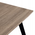 ΤΡΑΠΕΖΙ ΤΡΑΠΕΖΑΡΙΑΣ OFIRA 140X80 SONAMA ΜΕ ΜΑΥΡΑ ΠΟΔΙΑ HM8374