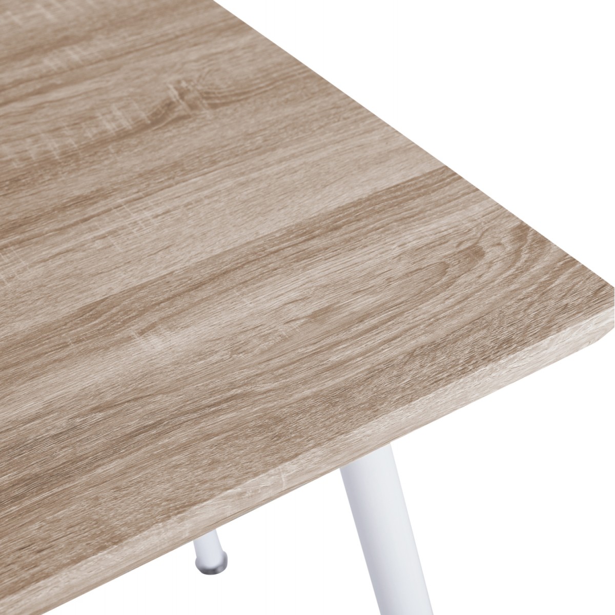 ΤΡΑΠΕΖΙ ΤΡΑΠΕΖΑΡΙΑΣ PALOMA HM8334.02, 120X70X76,5- SONOMA, ΛΕΥΚΑ ΠΟΔΙΑ