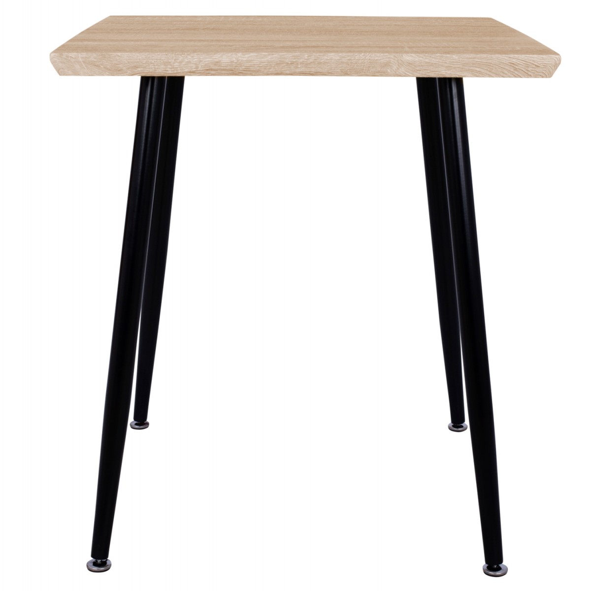 ΤΡΑΠΕΖΙ ΤΡΑΠΕΖΑΡΙΑΣ PALOMA HM8335.01, 70Χ70X76.5, SONOMA, ΜΑΥΡΑ ΠΟΔΙΑ