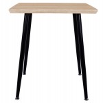 ΤΡΑΠΕΖΙ ΤΡΑΠΕΖΑΡΙΑΣ PALOMA HM8335.01, 70Χ70X76.5, SONOMA, ΜΑΥΡΑ ΠΟΔΙΑ