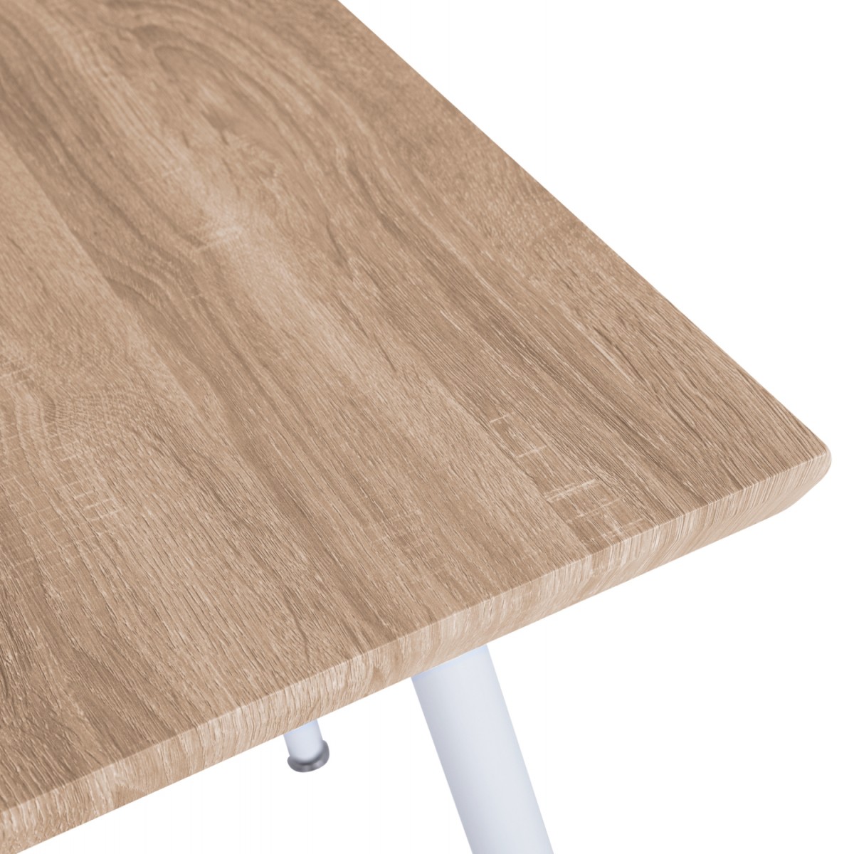 ΤΡΑΠΕΖΙ ΤΡΑΠΕΖΑΡΙΑΣ PALOMA HM8335.02, 70Χ70X76,5, SONOMA, ΛΕΥΚΑ ΠΟΔΙΑ