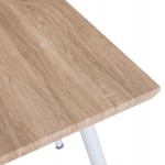 ΤΡΑΠΕΖΙ ΤΡΑΠΕΖΑΡΙΑΣ PALOMA HM8335.02, 70Χ70X76,5, SONOMA, ΛΕΥΚΑ ΠΟΔΙΑ