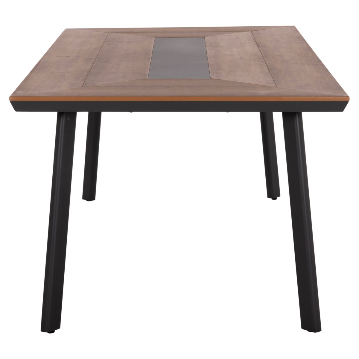 ΤΡΑΠΕΖΙ ΑΛΟΥΜΙΝΙΟΥ TABER ΜΕ POLYWOOD 200X100 ΓΚΡΙ HM5131.12