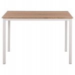 ΤΡΑΠΕΖΙ ΤΡΑΠΕΖΑΡΙΑΣ PANYA HM8332.02, 110X70Χ76, SONOMA, ΛΕΥΚΑ ΠΟΔΙΑ