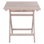 ΤΡΑΠΕΖΙ ΣΚΗΝΟΘΕΤΗ ΛΗΜΝΟΣ 70Χ70 CHALK FINISH ΛΕΥΚΟ ΕΜΠΟΤΙΣΜΟΥ HM5648.03