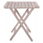 ΤΡΑΠΕΖΙ ΣΚΗΝΟΘΕΤΗ ΛΗΜΝΟΣ 70Χ70 CHALK FINISH ΛΕΥΚΟ ΕΜΠΟΤΙΣΜΟΥ HM5648.03