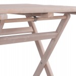 ΤΡΑΠΕΖΙ ΣΚΗΝΟΘΕΤΗ ΛΗΜΝΟΣ 70Χ70 CHALK FINISH ΛΕΥΚΟ ΕΜΠΟΤΙΣΜΟΥ HM5648.03