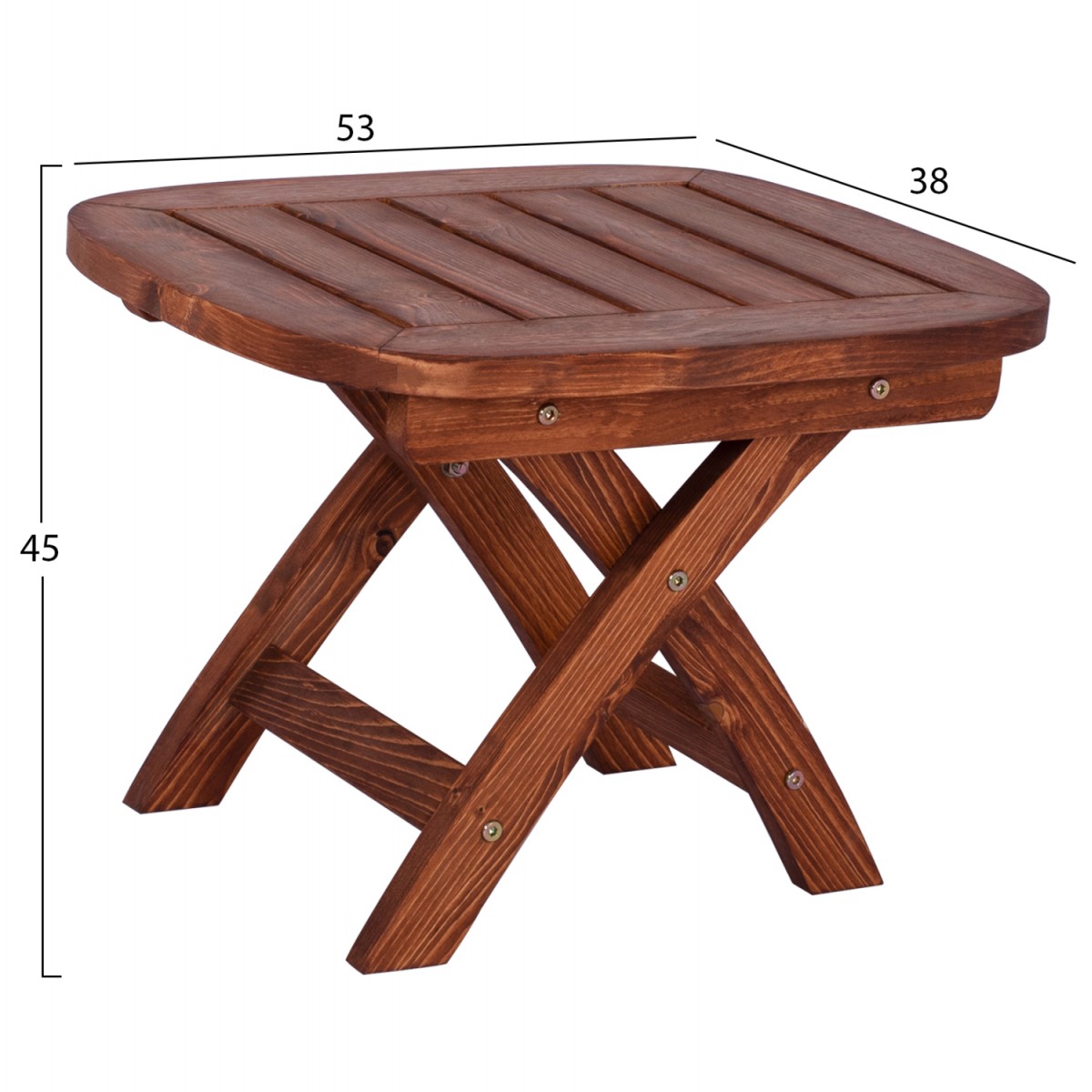 ΤΡΑΠΕΖΑΚΙ ΠΑΡΑΛΙΑΣ KADENCE HM5670.02 ΞΥΛΙΝΟ ΣΕ ΚΑΡΥΔΙ ΧΡΩΜΑ 53Χ38Χ45Υ εκ.