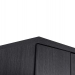 ΠΑΠΟΥΤΣΟΘΗΚΗ ΞΥΛΙΝΗ DAYANNA ΜΕ 6 ΡΑΦΙΑ 60X43X180.5εκ. ZEBRANO HM2379.01