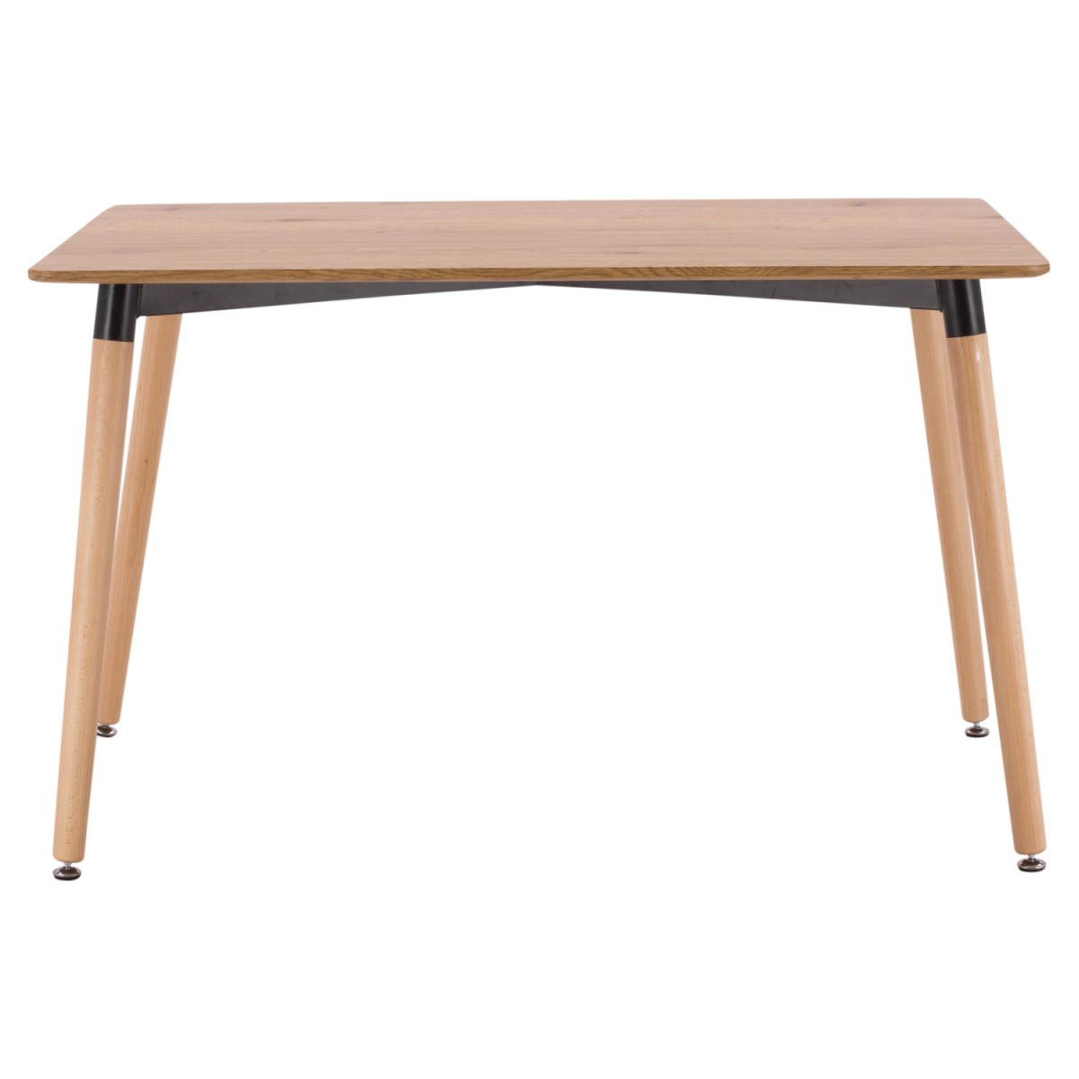 ΤΡΑΠΕΖΙ MINIMAL HM008.04 ΦΥΣΙΚΟ ΞΥΛΙΝΑ ΠΟΔΙΑ ΟΞΙΑ 120Χ80X73Υ εκ.