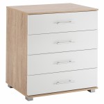 ΣΥΡΤΑΡΙΕΡΑ ΜΕΛΑΜΙΝΗΣ BRIANA HM2204.06 ME 4 ΣΥΡΤΑΡΙΑ SONAMA-ΛΕΥΚΟ 75x40x83Y εκ.