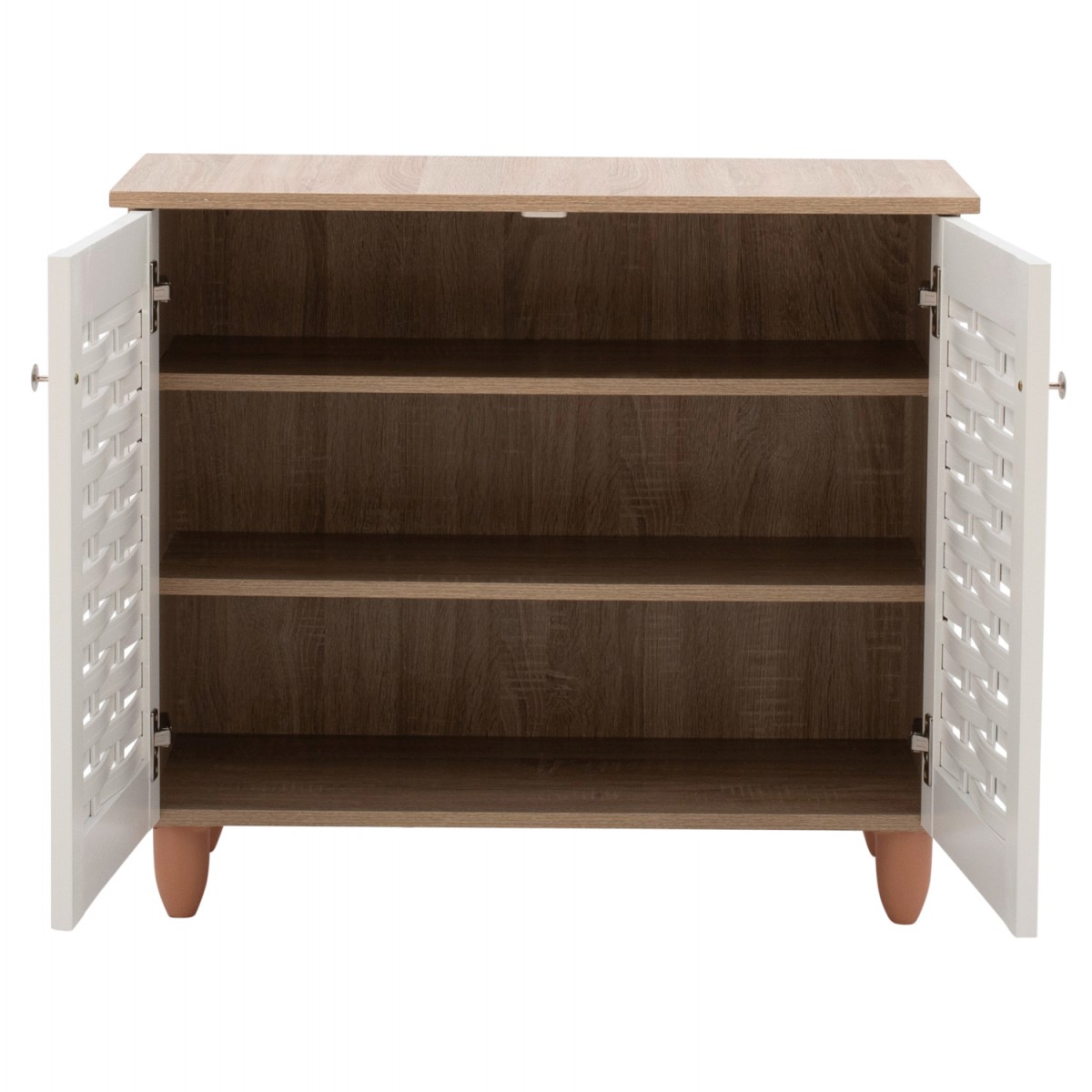 ΠΑΠΟΥΤΣΟΘΗΚΗ-ΝΤΟΥΛΑΠΙ ΞΥΛΙΝΗ HM2208.06 SONAMΑ ΛΕΥΚΗ 77Χ34Χ67,5 εκ.