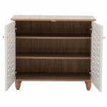 ΠΑΠΟΥΤΣΟΘΗΚΗ-ΝΤΟΥΛΑΠΙ ΞΥΛΙΝΗ HM2208.06 SONAMΑ ΛΕΥΚΗ 77Χ34Χ67,5 εκ.