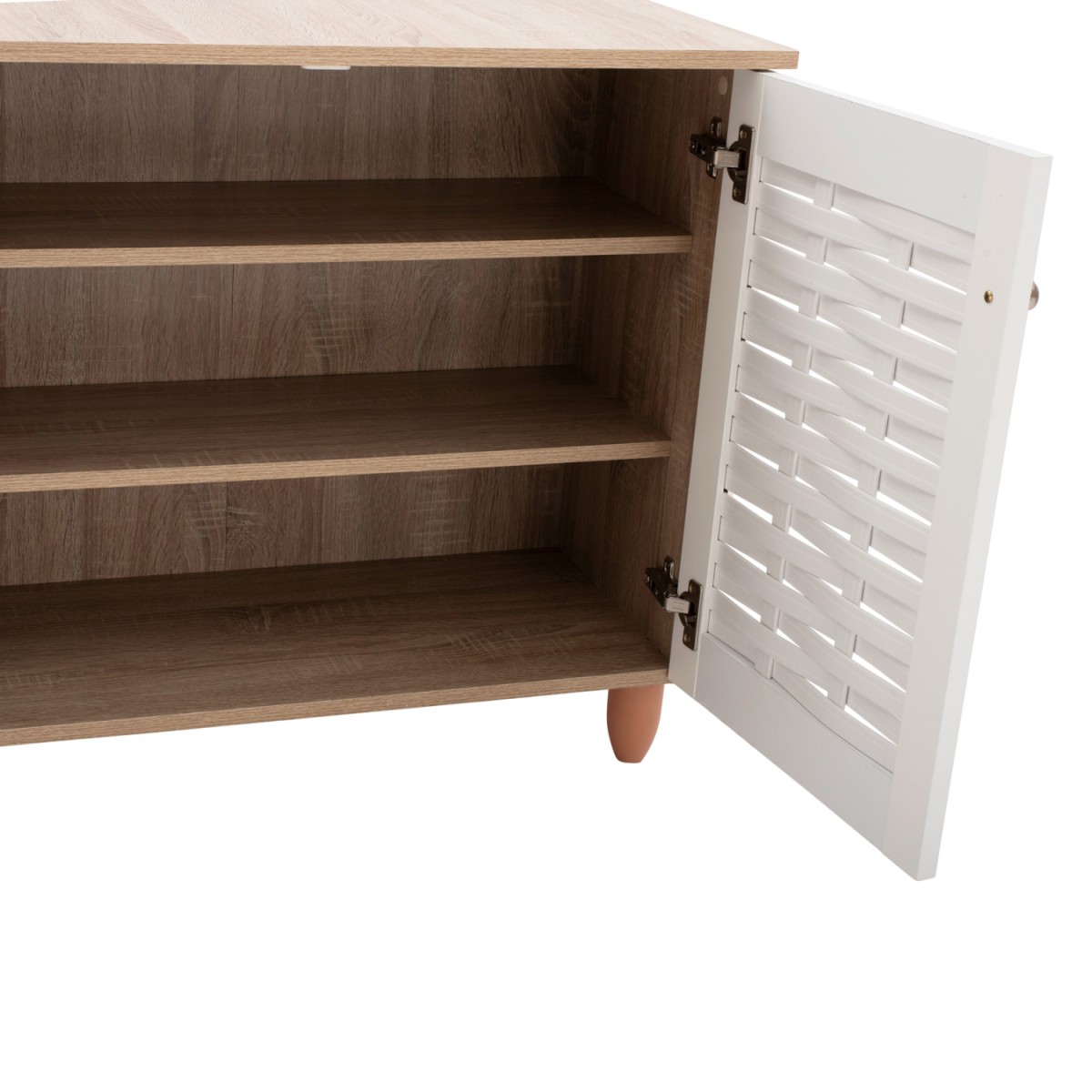 ΠΑΠΟΥΤΣΟΘΗΚΗ-ΝΤΟΥΛΑΠΙ ΞΥΛΙΝΗ HM2208.06 SONAMΑ ΛΕΥΚΗ 77Χ34Χ67,5 εκ.