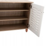 ΠΑΠΟΥΤΣΟΘΗΚΗ-ΝΤΟΥΛΑΠΙ ΞΥΛΙΝΗ HM2208.06 SONAMΑ ΛΕΥΚΗ 77Χ34Χ67,5 εκ.