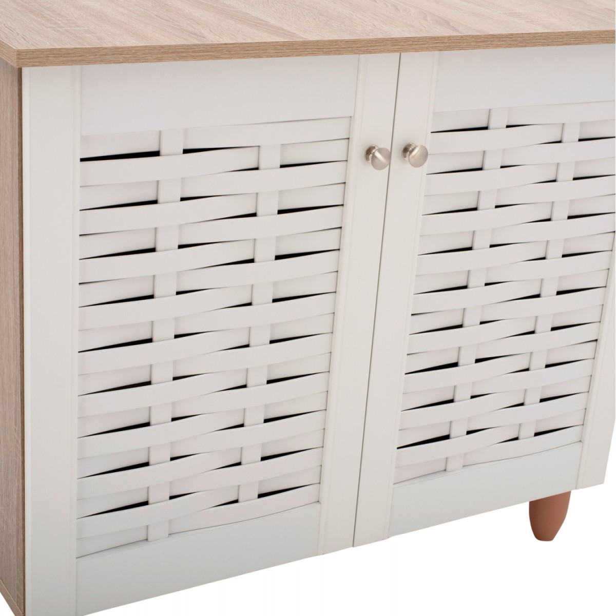 ΠΑΠΟΥΤΣΟΘΗΚΗ-ΝΤΟΥΛΑΠΙ ΞΥΛΙΝΗ HM2208.06 SONAMΑ ΛΕΥΚΗ 77Χ34Χ67,5 εκ.