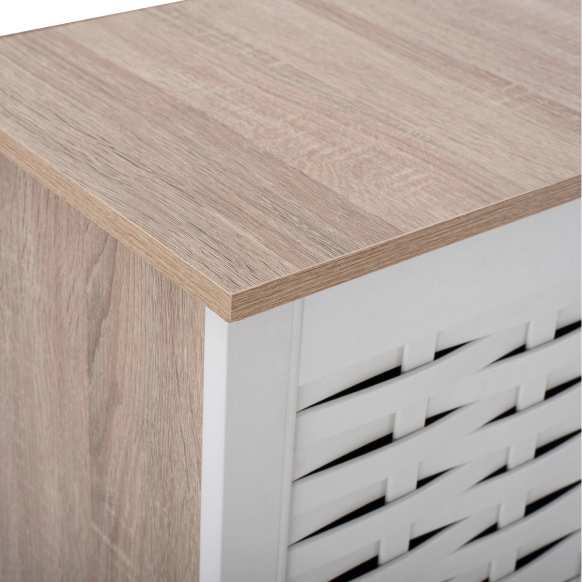 ΠΑΠΟΥΤΣΟΘΗΚΗ-ΝΤΟΥΛΑΠΙ ΜΕΛΑΜΙΝΗΣ ΜΕ 3ΠΟΡΤΕΣ HM2211.06 SONAMA-ΛΕΥΚΗ 114,5x34x68 εκ.